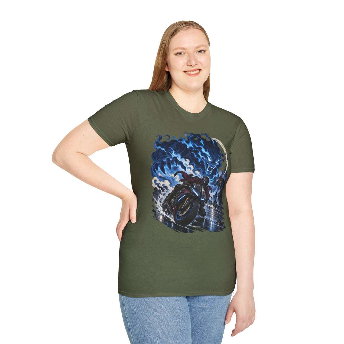 Demon of the Storm | Night Rider | Japanese Urban Motorcycle Tee