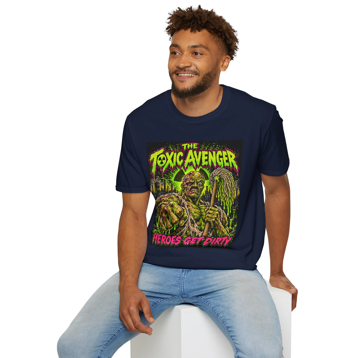 T-Shirt — The Toxic Avenger Graphic Tee (“Heroes Get Dirty”)