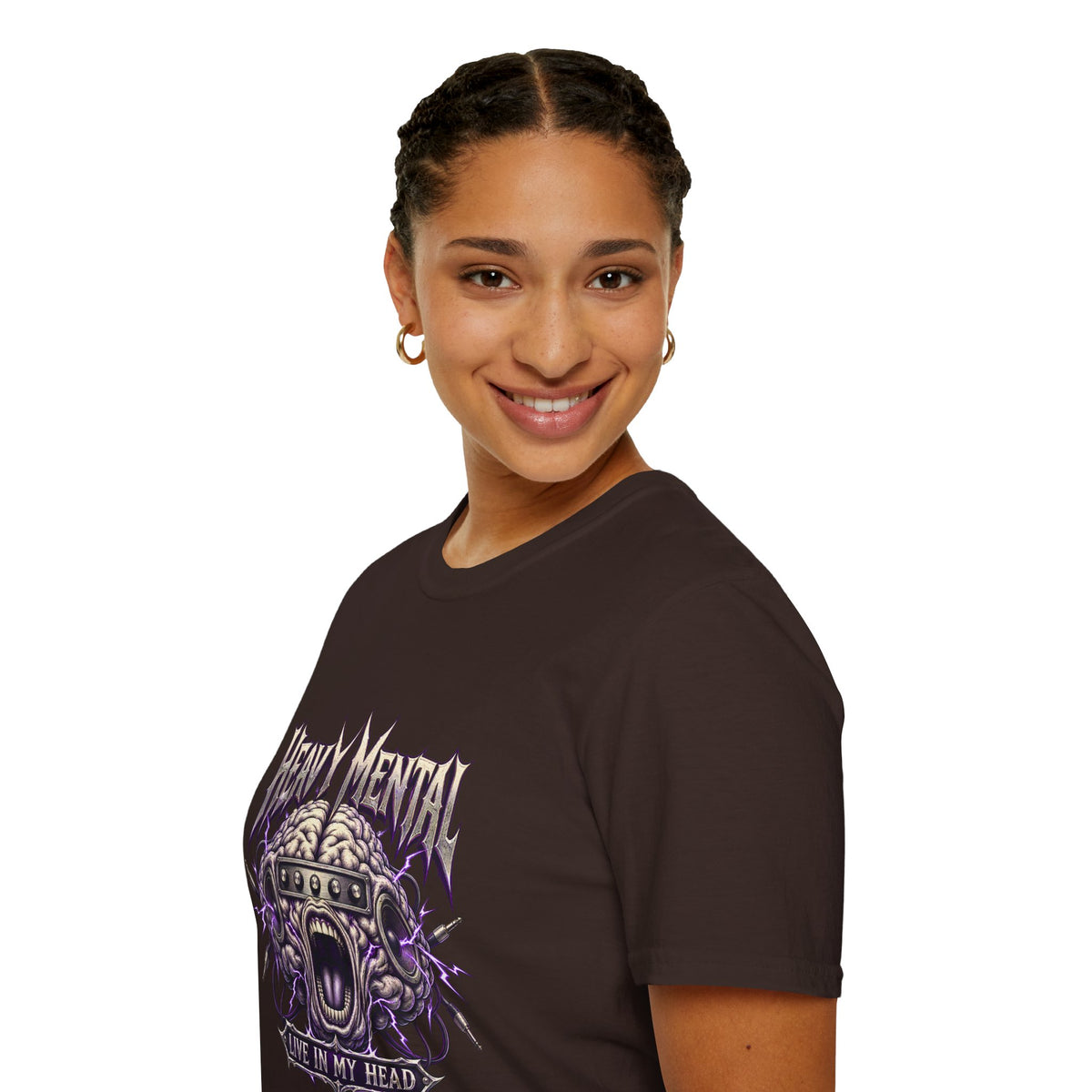 Heavy Mental T-Shirt | Live In My Head' Metal Graphic Tee