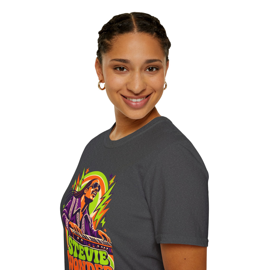 Retro Music Legend Stevie Wonder Graphic Tee
