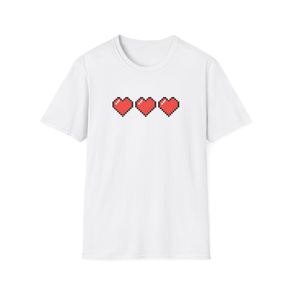 New Game - Pixel Heart "3 Lives" Retro Gamer T-Shirt