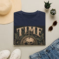 TIME Eats Everything T-Shirt — Vintage Clock & Skull Graphic Tee