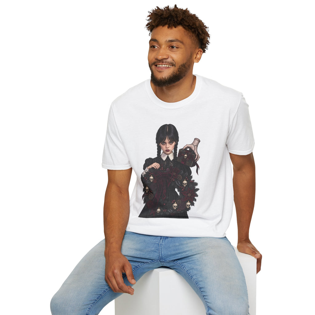 Wednesday Addams | Gothic Chrismtas Portrait T-Shirt