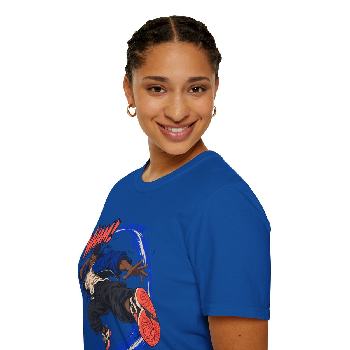 WHAM! | Anime Cartoon Ninja Kick Graphic T Shirt
