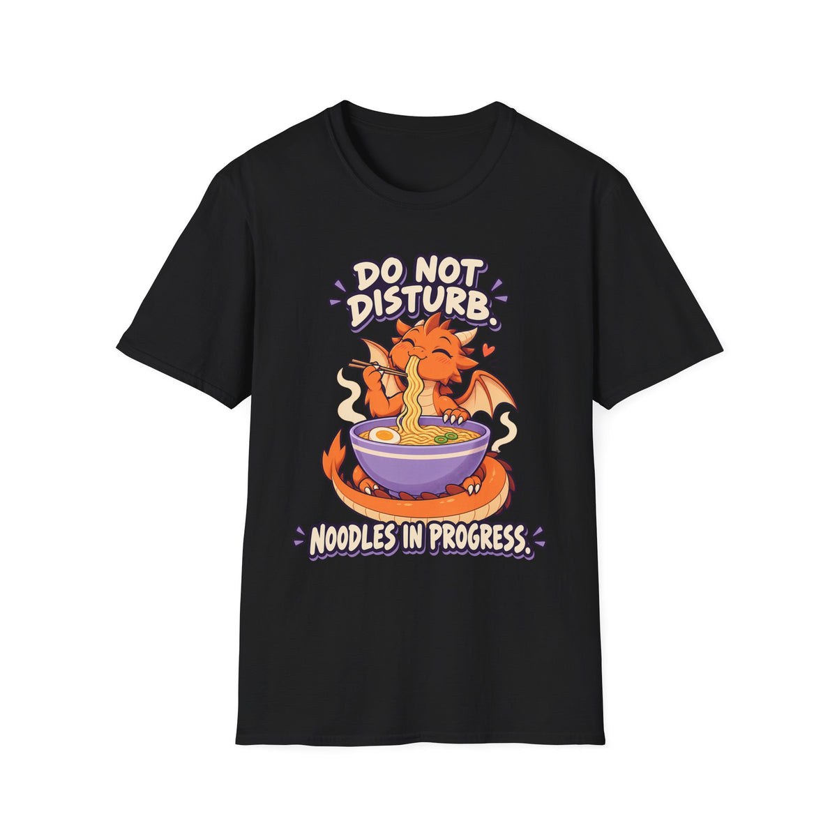 Do Not Disturb | Cute Ramen Eating Dragon Graphic Shirt