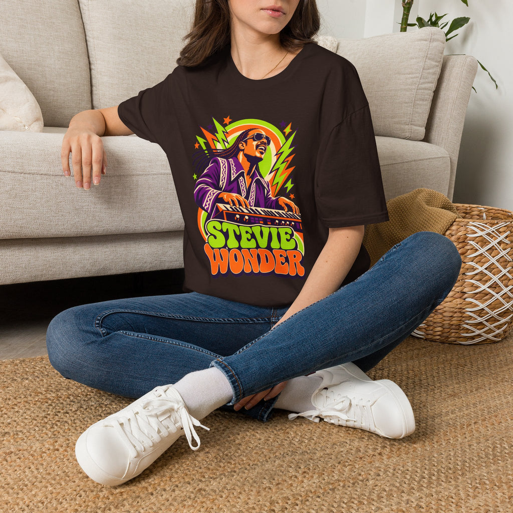 Retro Music Legend Stevie Wonder Graphic Tee