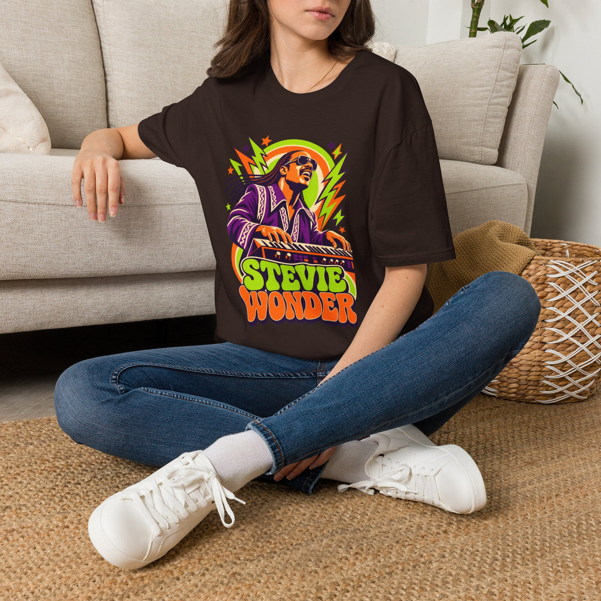 Retro Music Legend Stevie Wonder Graphic Tee