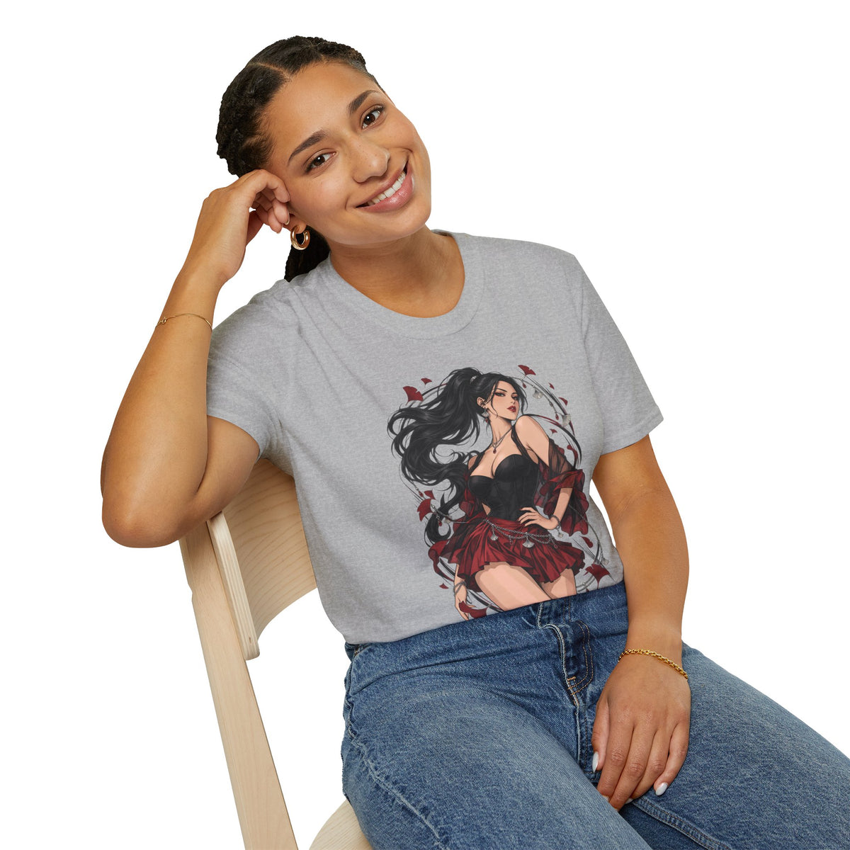 Victoria | Japanese Anime Style Sexy Pin Up Girl Graphic Shirt