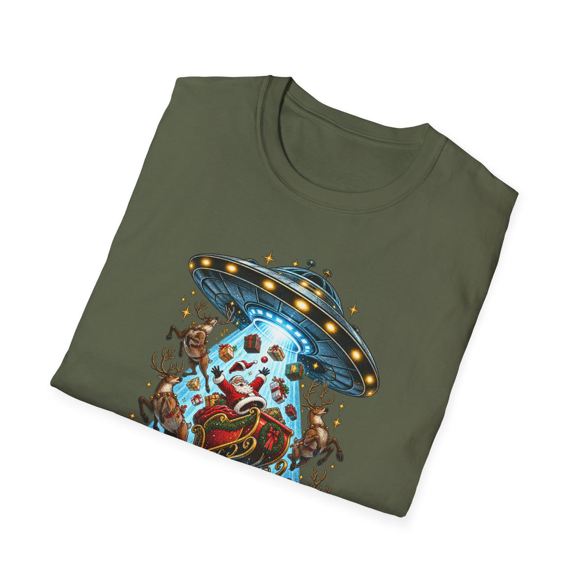 UFO Christmas | Season’s Greetings Earthlings UFO Christmas T-Shirt