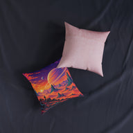 Alien Desert Pixel Art Space Planet Cushion | Decorative Sofa Pillow