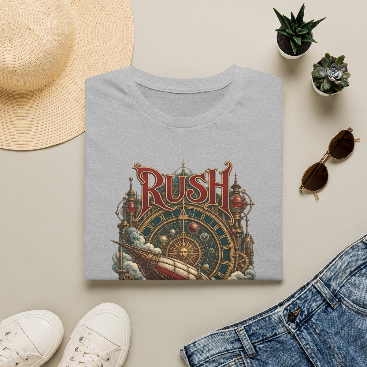 Rush | Clockwork Flight | Prog Band Airship T-Shirt