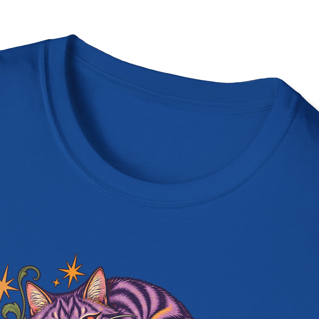 Cheshire Cat | Curiouser & Curiouser | Whimsical Mushroom Design Graphic Shirt