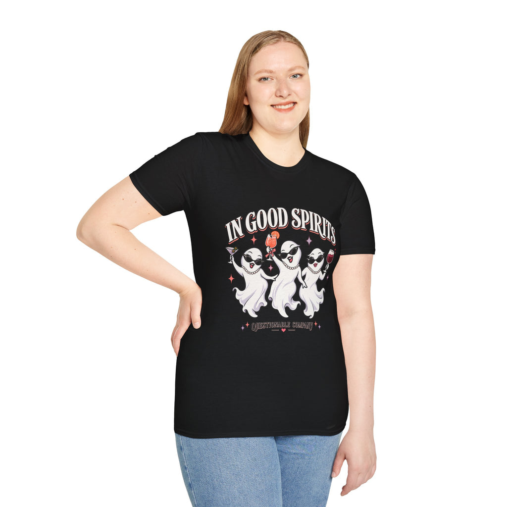In Good Spirits | Drinking | Ghosts Halloween Tee