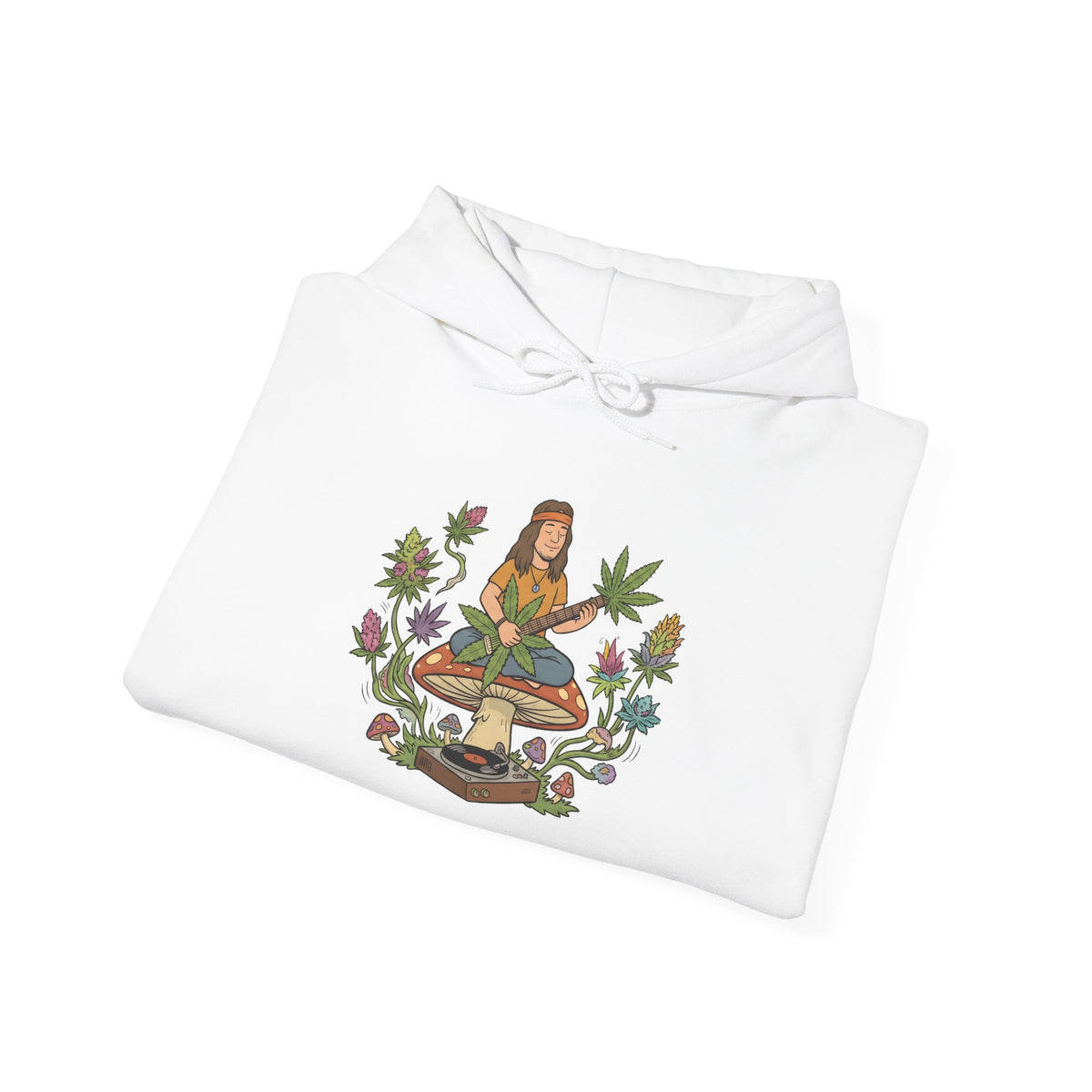 toadstool hoodie stoner weed culture toadstool design, product image showing the garment or product detail.