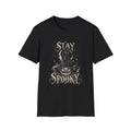 Stay Spooky | Vintage Halloween Cat & Pumpkin Tee
