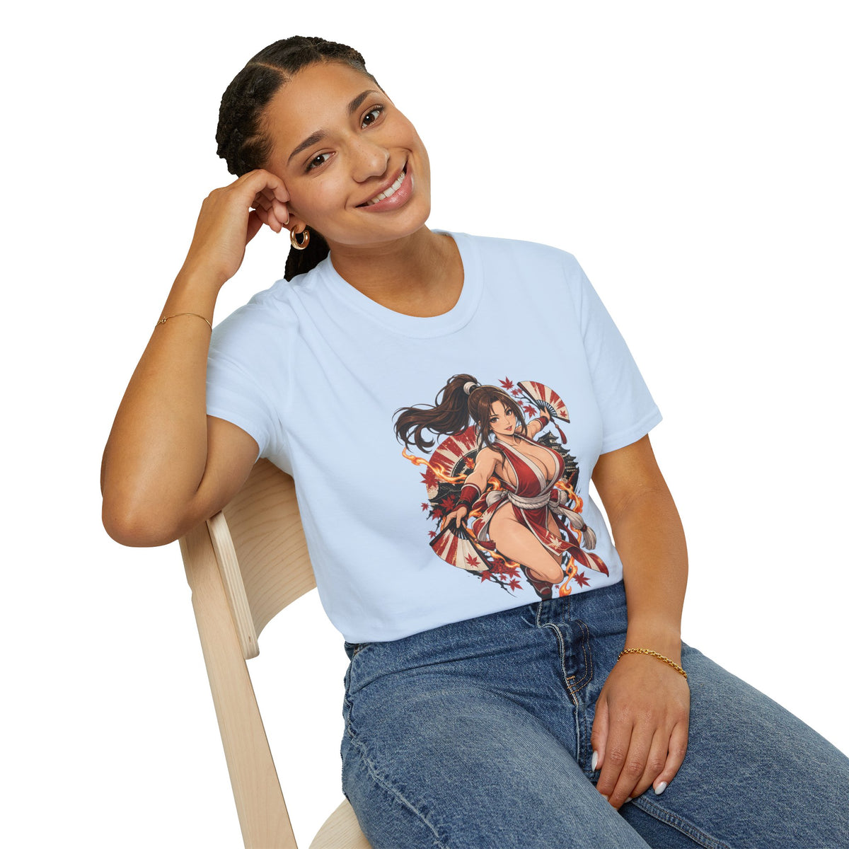 Mai Shiranui | Fatal Fury | Anime Style Pin up Girl Warrior T-Shirt