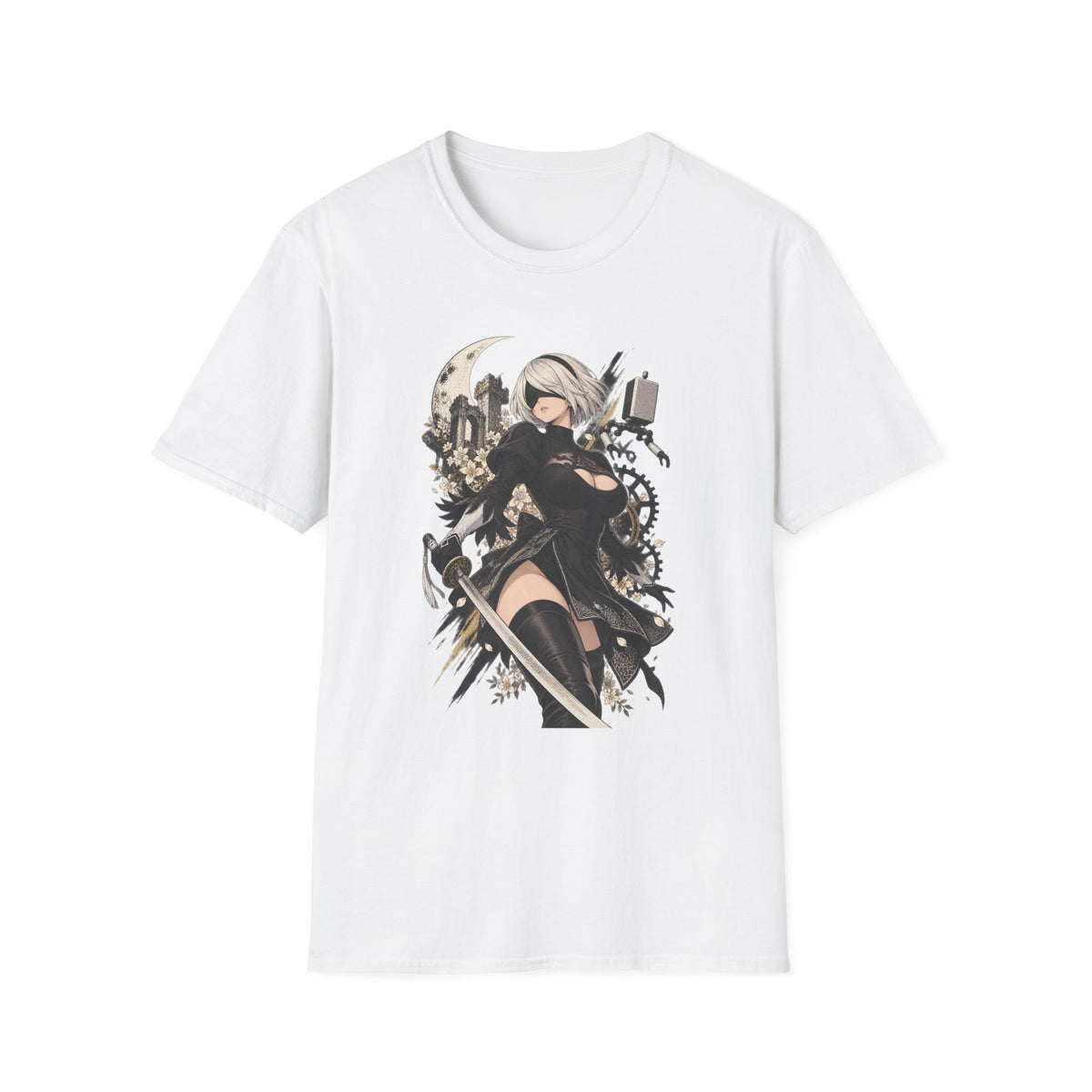 2B | Nier Automata | Anime Swordgirl Pin Up T-Shirt