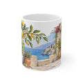 Mediterranean Lemons Watercolour Mug | Citrus Garden