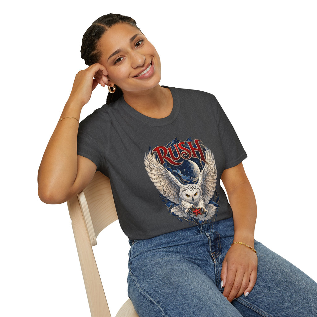 Rush | Fly by Night | Prog Rock | Owl Band Graphic T-Shirt
