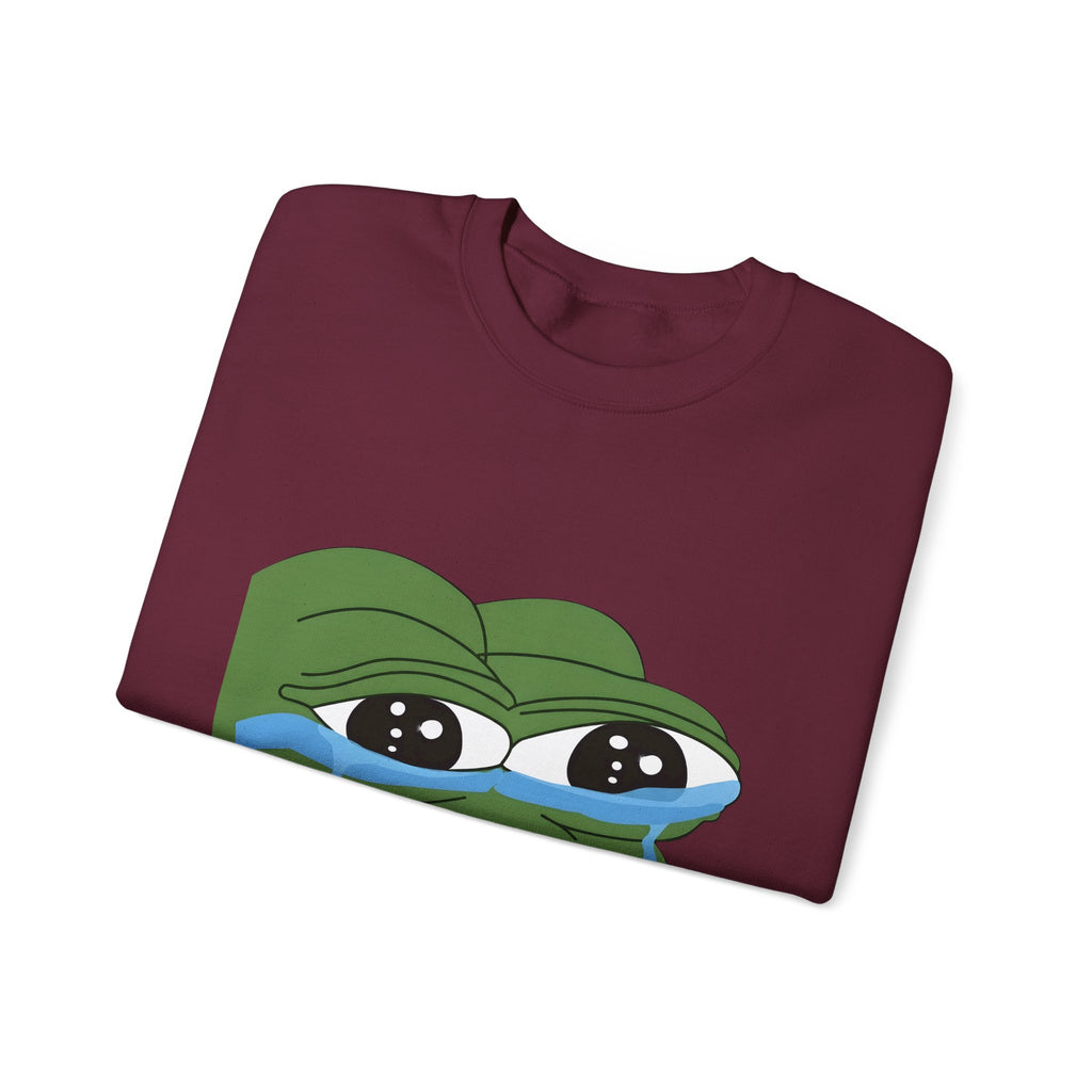 Crying Pepe Graphic Sweatshirt