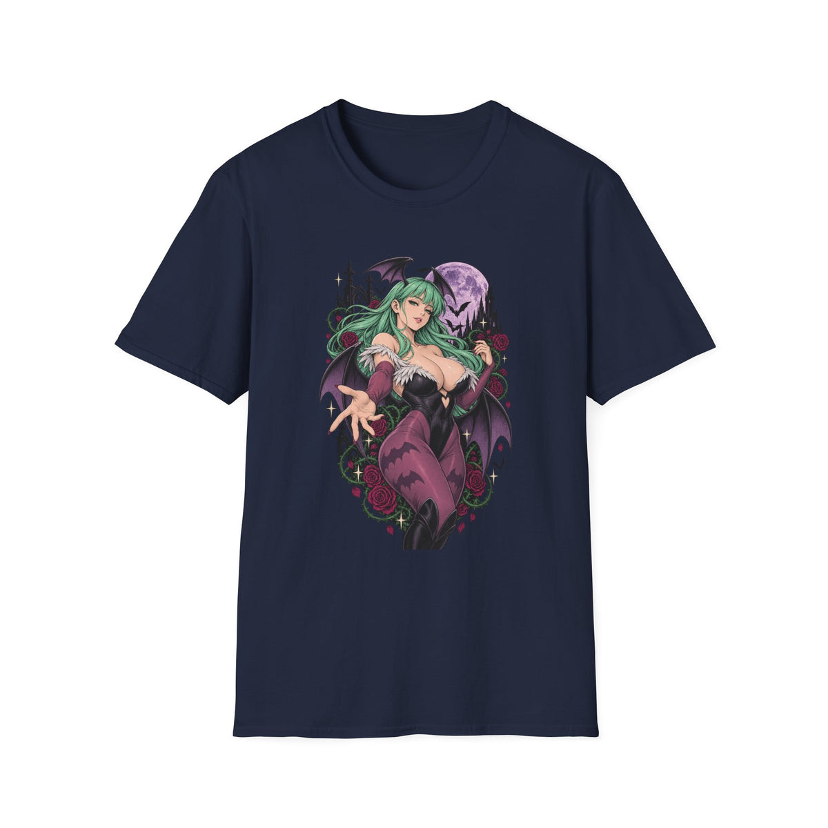 Morrigan | Sexy Succubus Pin Up Girl | Gothic Sorceress Halloween Gamer T-Shirt