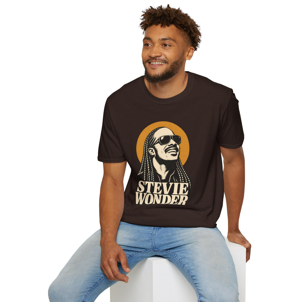 Stevie Wonder Graphic T-Shirt - Retro Soul Music Tee