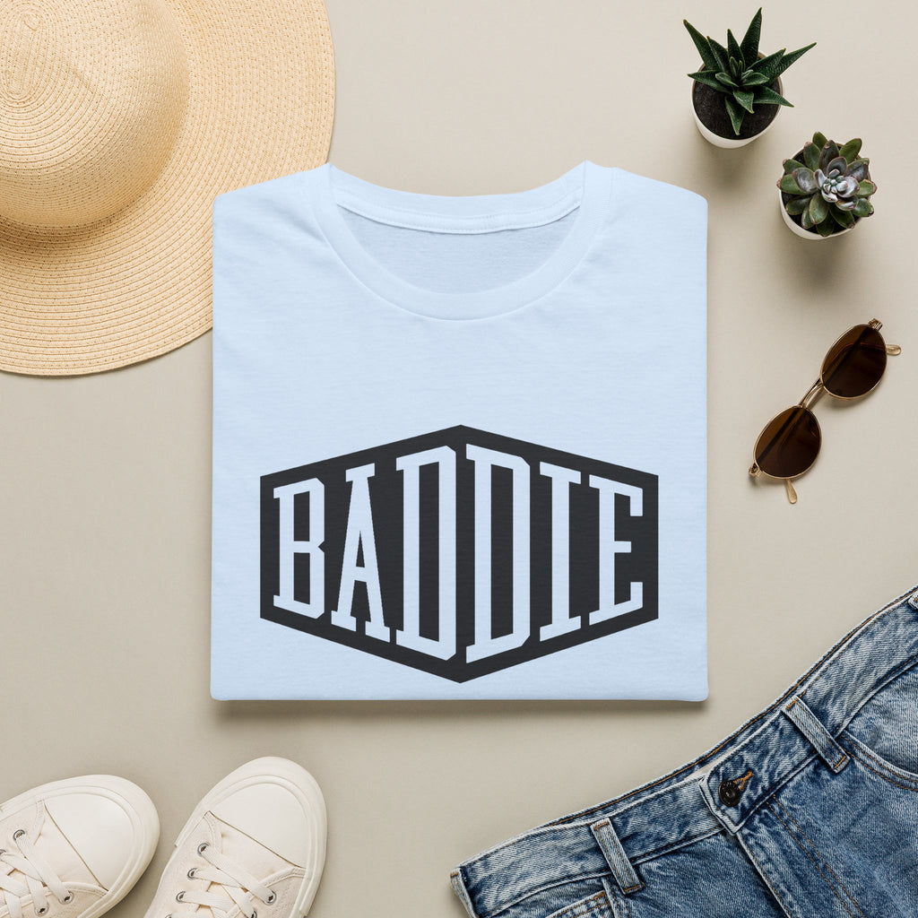 Baddie GTA 6 Inspired Graphic T-Shirt - Bold Retro Shield Logo