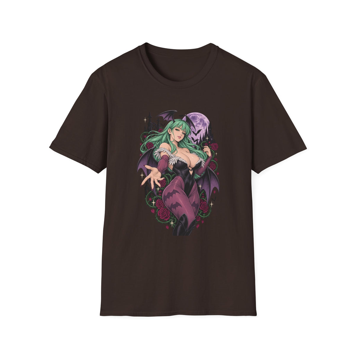 Morrigan | Sexy Succubus Pin Up Girl | Gothic Sorceress Halloween Gamer T-Shirt