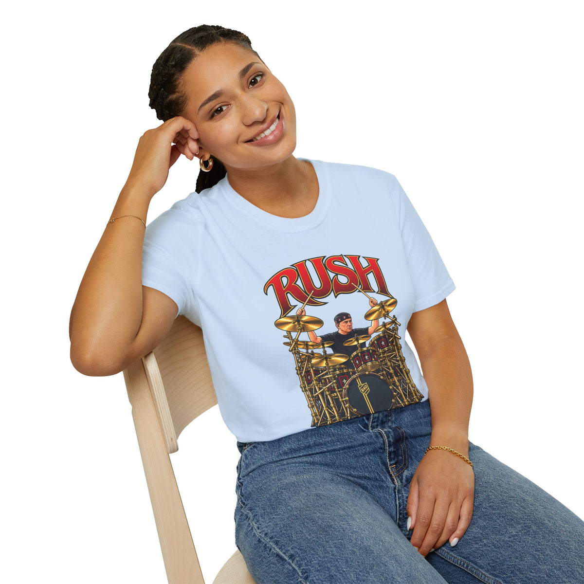 Rush | Neil Peart Drum Solo | Prog Rock Drummer Graphic T-Shirt