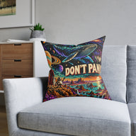 Don't Panic Sci Fi Space Whale Cushion | Decorative Sofa Pillow