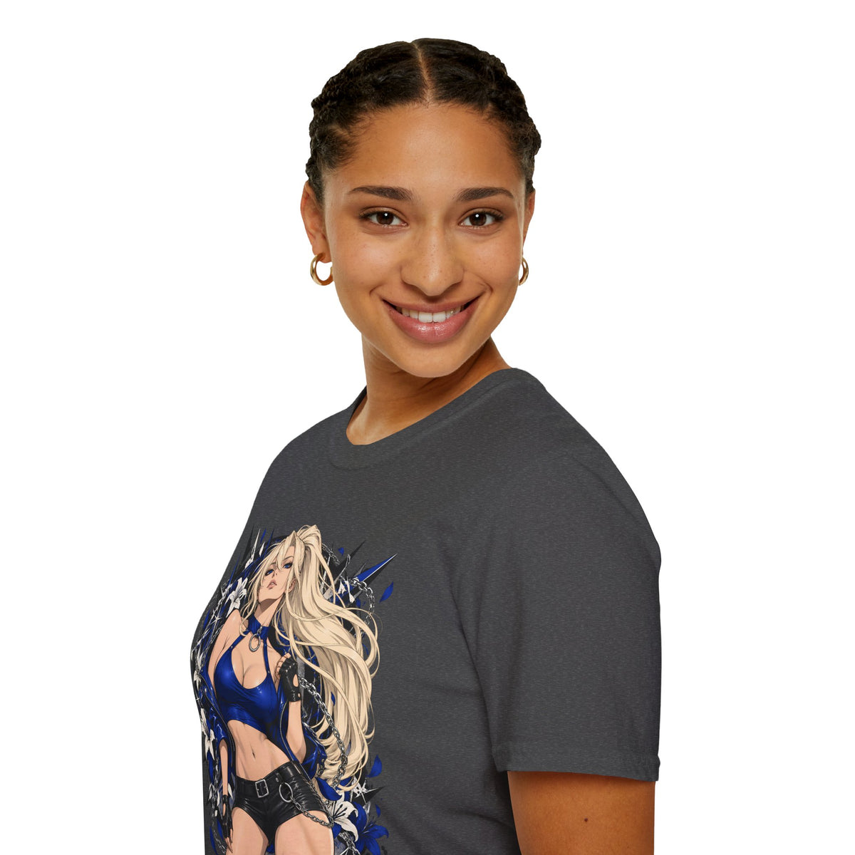 Electric Girl | Japanese Anime | Blonde Bombshell Pin Up Graphic Shirt