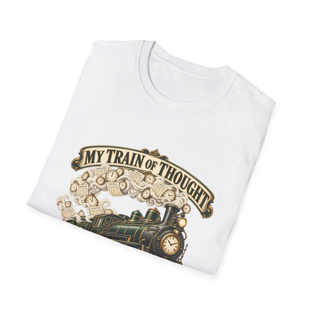 Train of Thought Vintage Steam Engine T-Shirt | My Train of Thought Has a Full Working Timetable