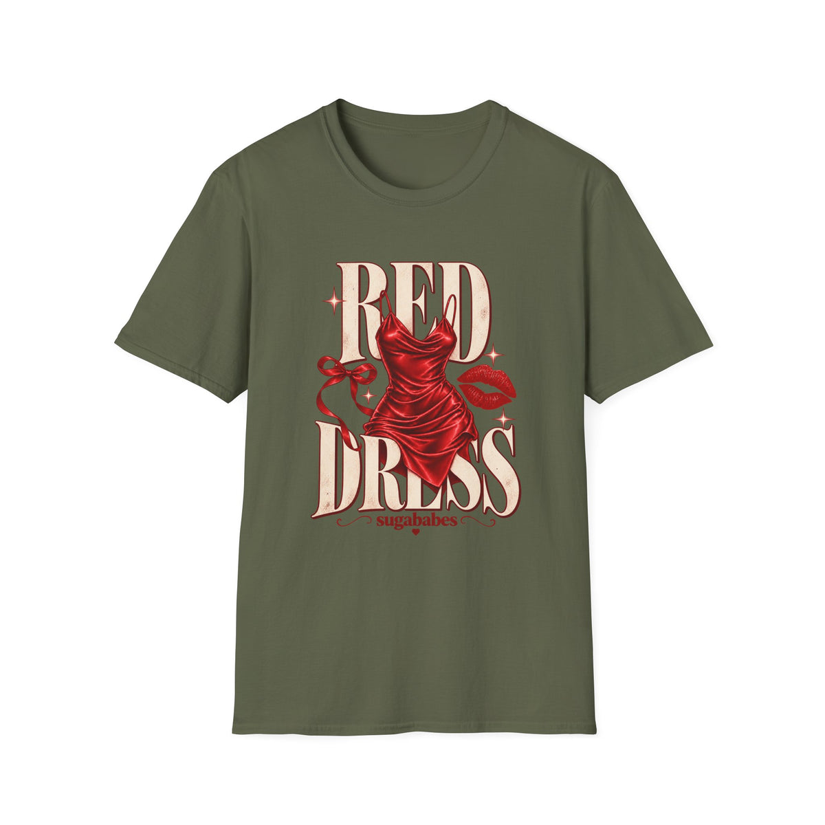 Red Dress | Sugababes Retro Pinup Graphic T Shirt