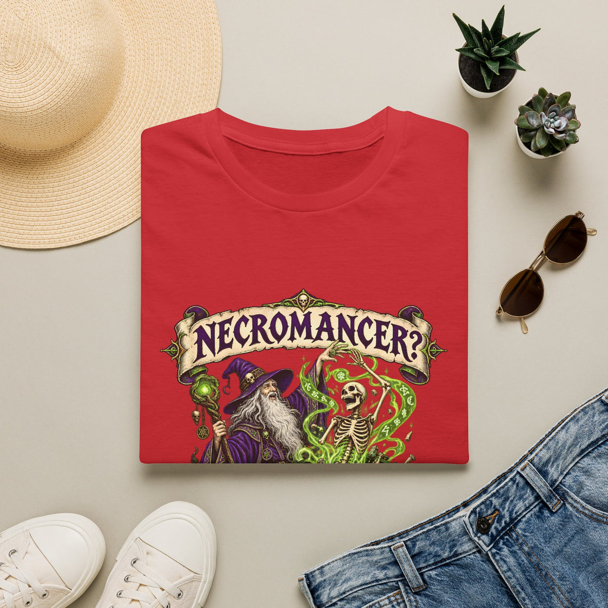 Necromancer? I Prefer People Recycler T-Shirt | Funny Gothic Halloween Tee