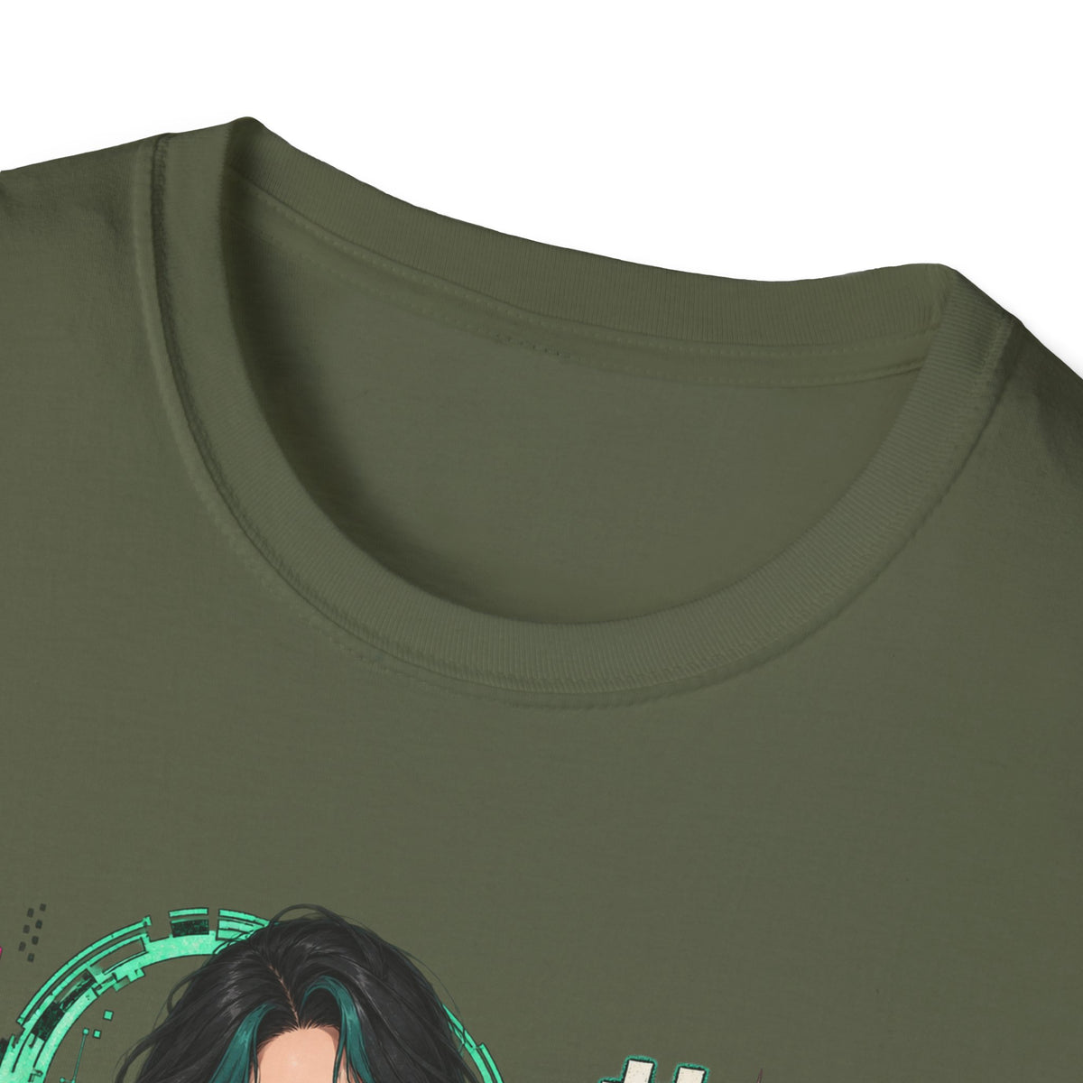 Jade | Sexy Anime Pin Up Girl | Waifu Graphic T‑Shirt