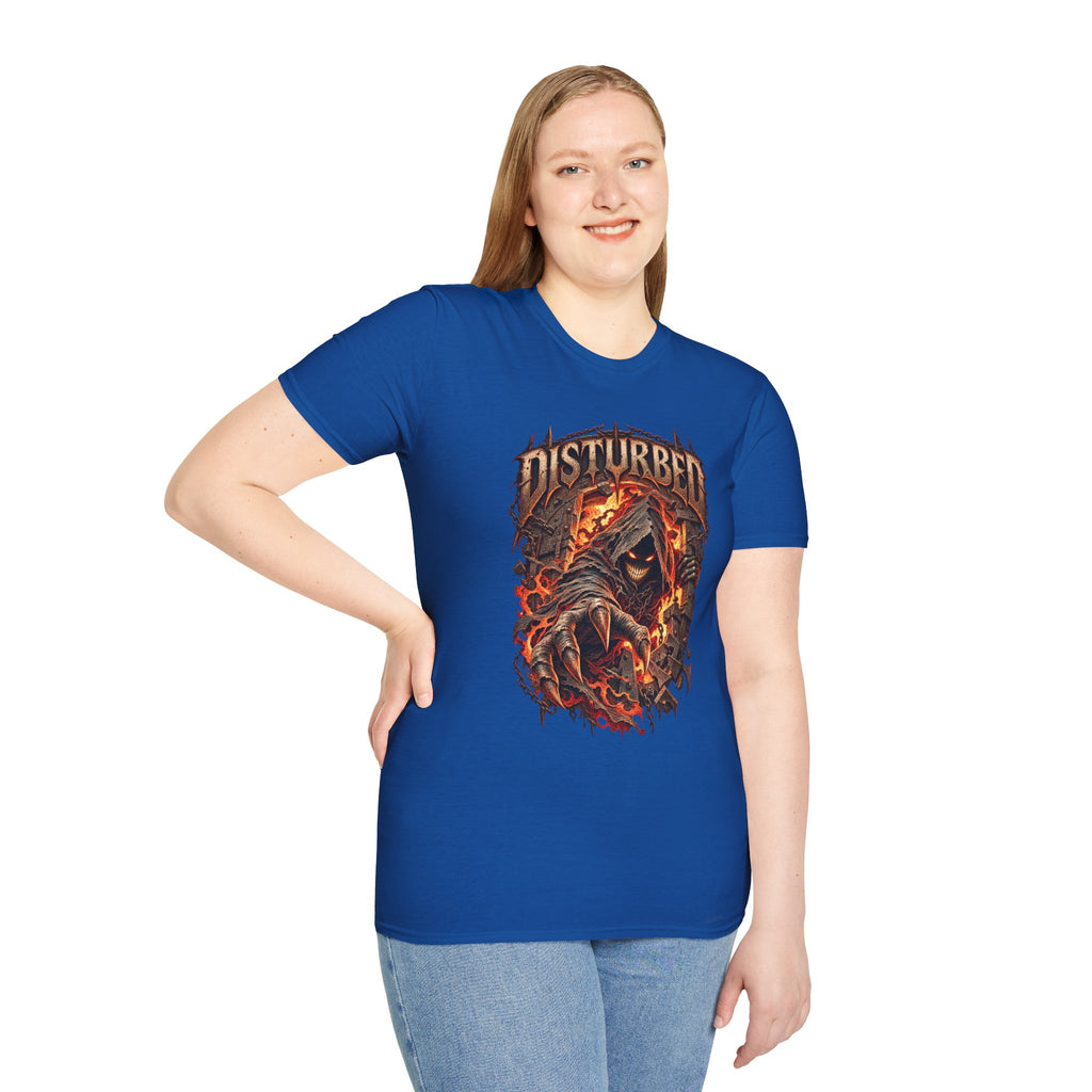 Disturbed | The Guy | Flaming Heavy Metal Band T-Shirt