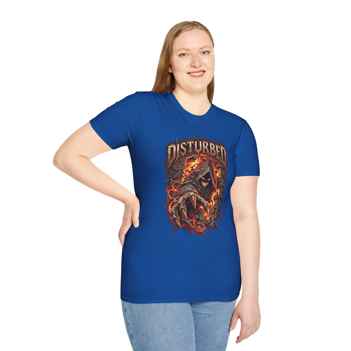 Disturbed | The Guy | Flaming Heavy Metal Band T-Shirt