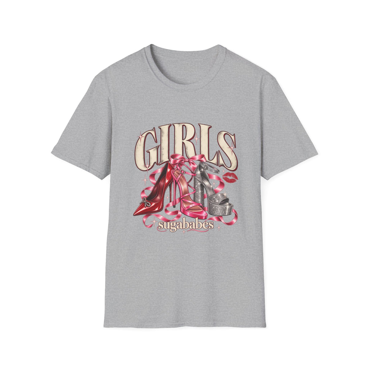 Sugababes |  Red Heels & Ribbons | Girls Night T Shirt