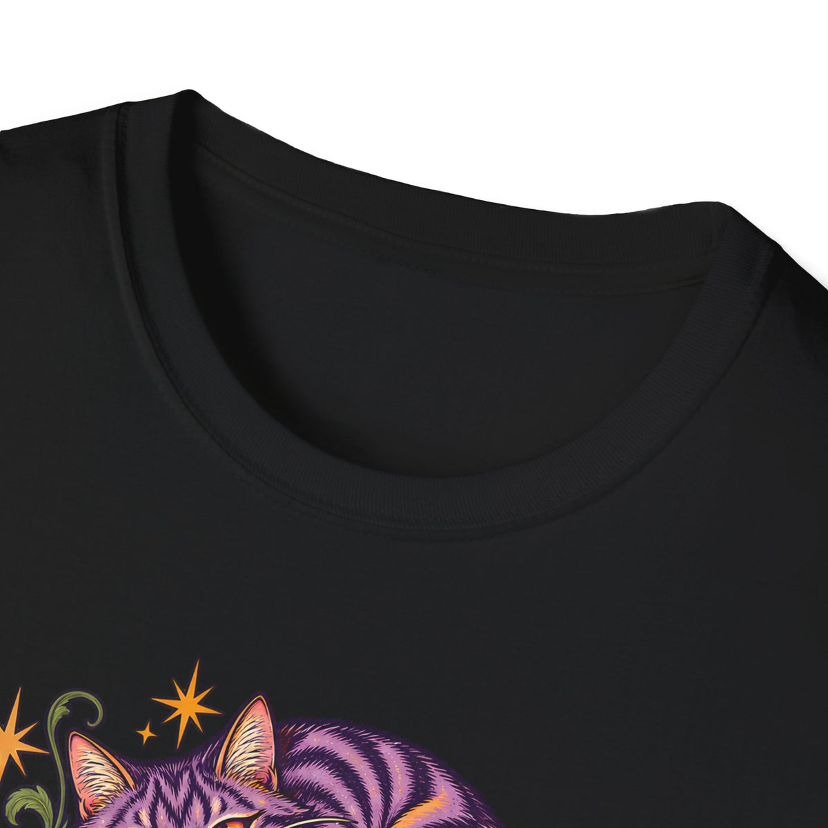 Cheshire Cat | Curiouser & Curiouser | Whimsical Mushroom Design Graphic Shirt