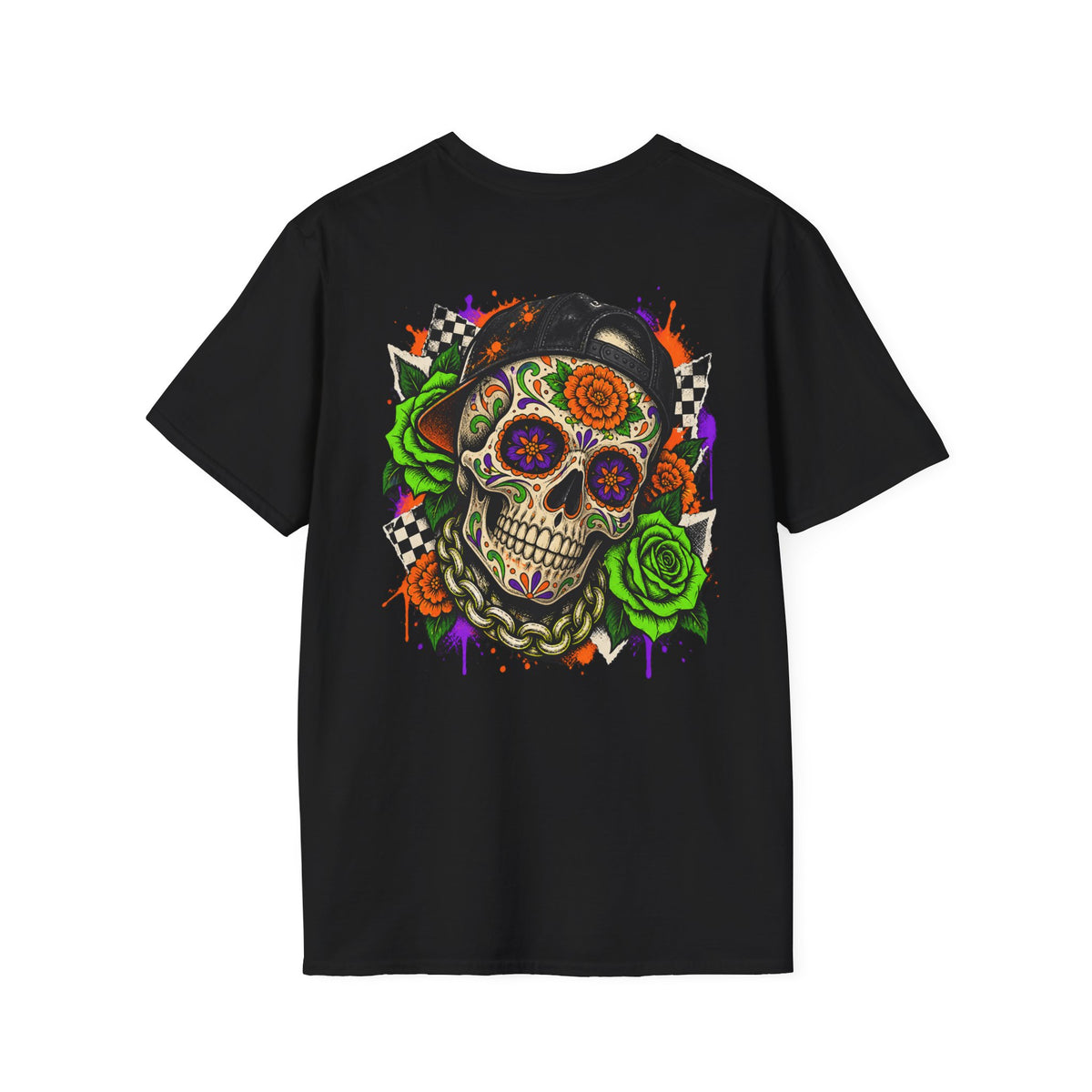Day of the Dead | Skull | Colourful Sugar Skull Graphic Tee