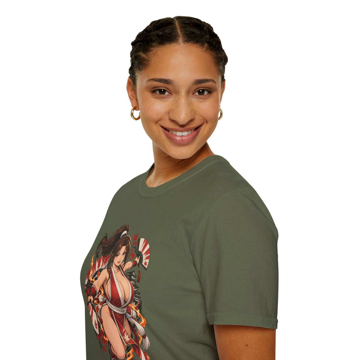 Mai Shiranui | Fatal Fury | Anime Style Pin up Girl Warrior T-Shirt