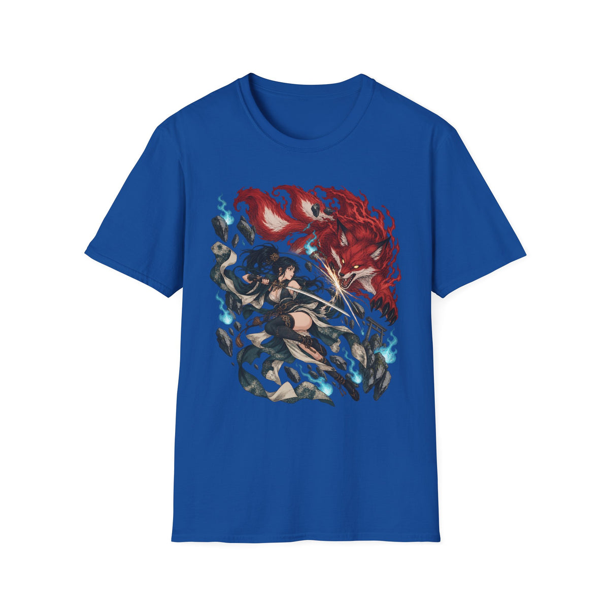 Fox Spirit | Samurai Warrior | Japanese Anime Graphic Shirt