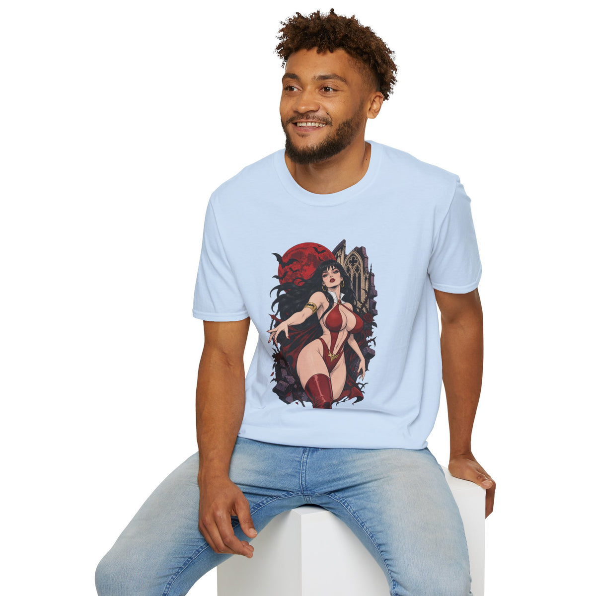 Vampirella | Sexy Vampire Queen | Pin Up Girl | Sexy Halloween Graphic T-Shirt