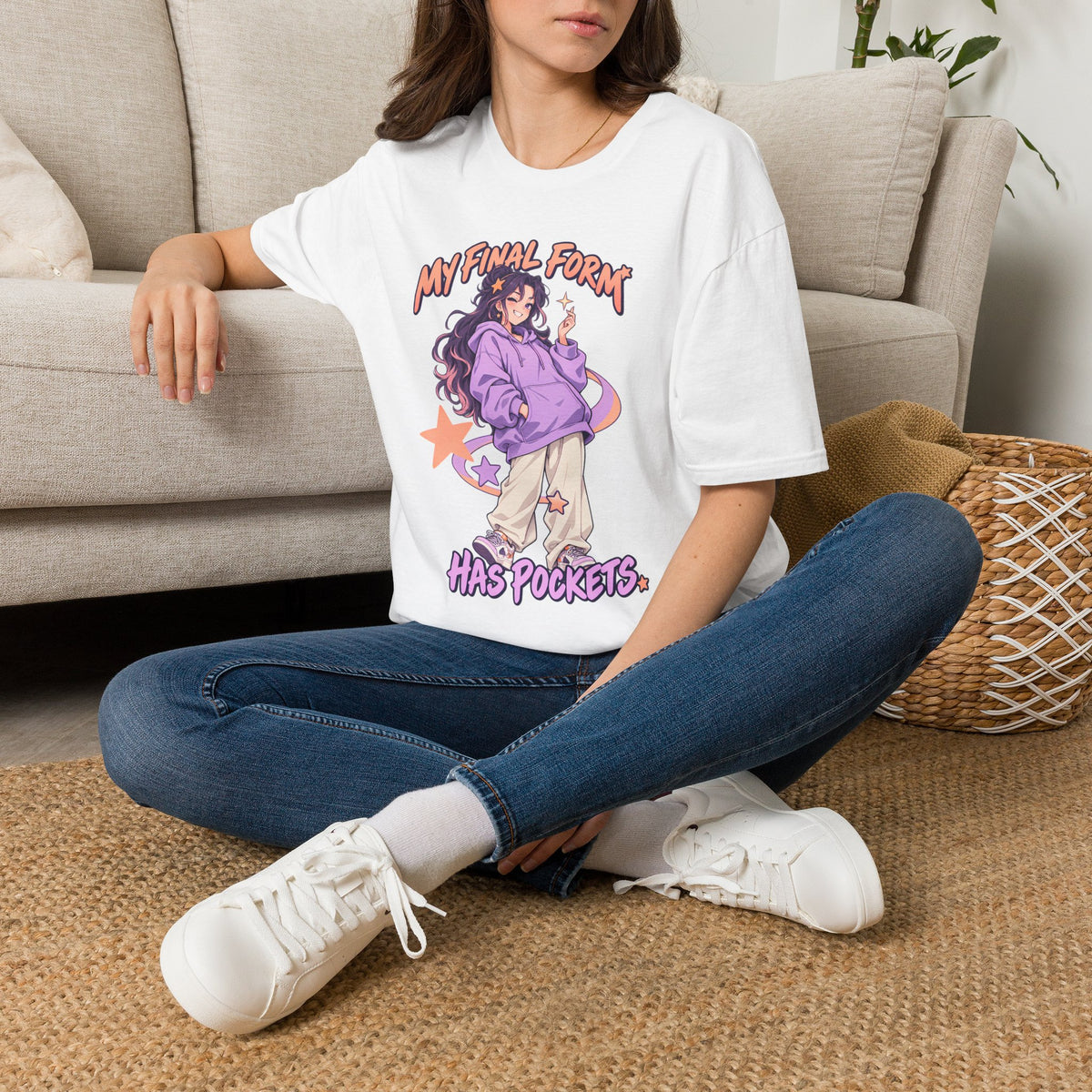My Final Form Has Pockets | Cute Anime Girl Graphic Tee