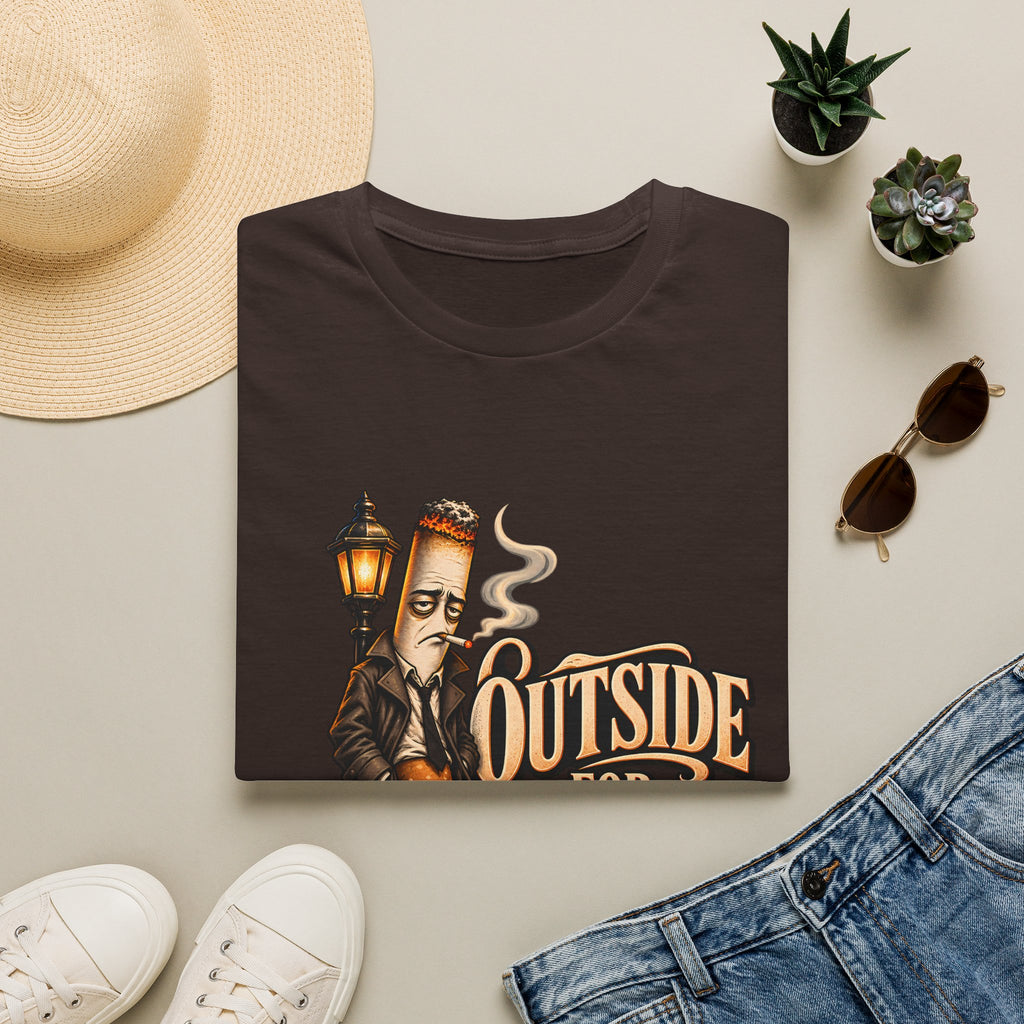 Outside for Character Development | Humorous Vintage Cigarette Graphic