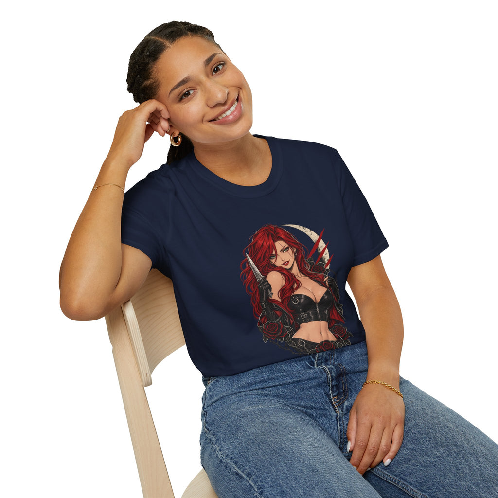 Katarina | League of Legends | Gothic Redhead Pin Up Assasin T-Shirt