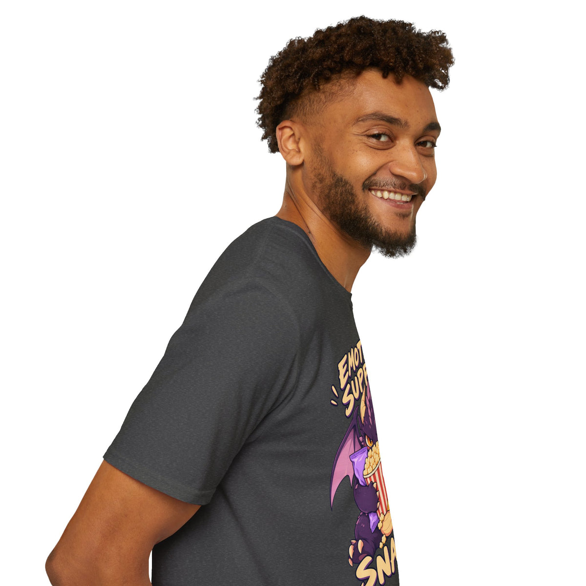 Emotional Support Snacks | Cute Dragon Eating Popcorn Anime Shirt
