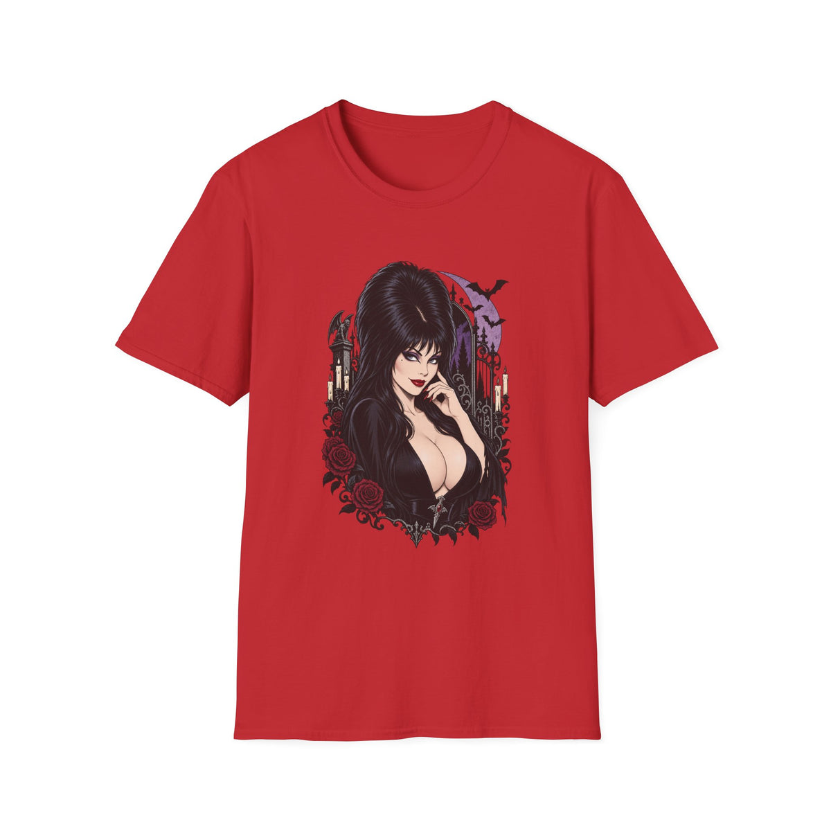 Elvira | Mistress of the Dark | Gothic Vampyress Pinup Girl | Sexy Halloween T-Shirt