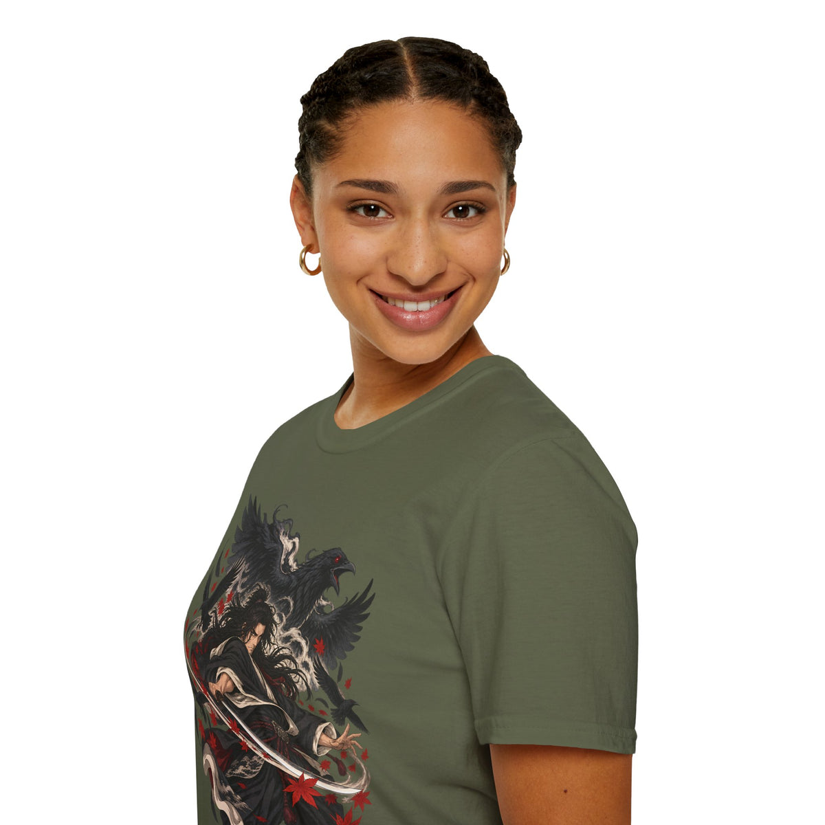 Raven Master | Japanese Samurai | Dark Fantasy T-Shirt