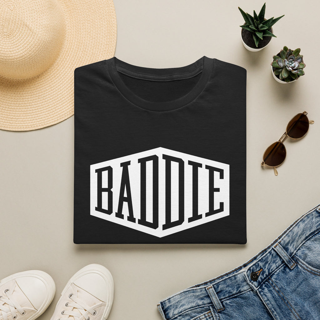 Baddie GTA 6 Inspired Graphic T-Shirt - Bold Retro Shield Logo